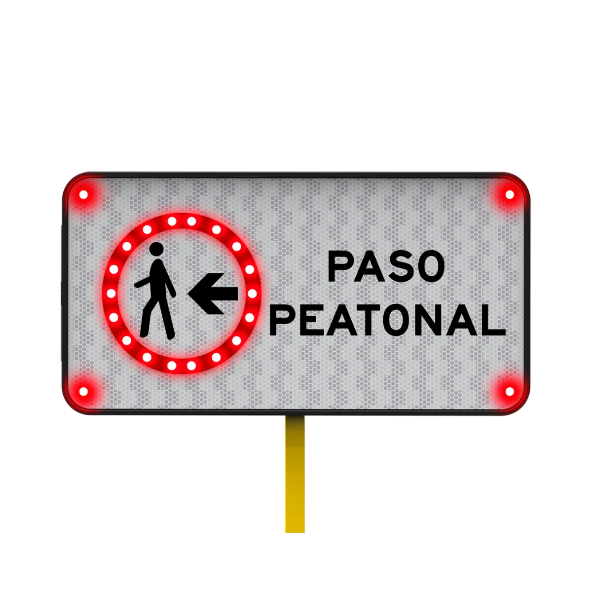 Señal de Paso Peatonal Solar 122x61 cm