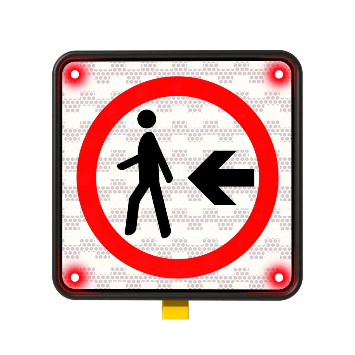 Señal de Paso Peatonal Solar 45x45 cm