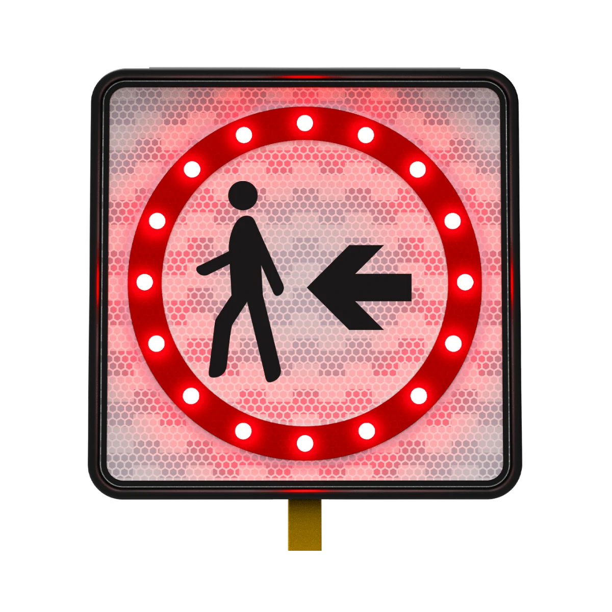 Señal de Paso Peatonal Solar 61x61 cm