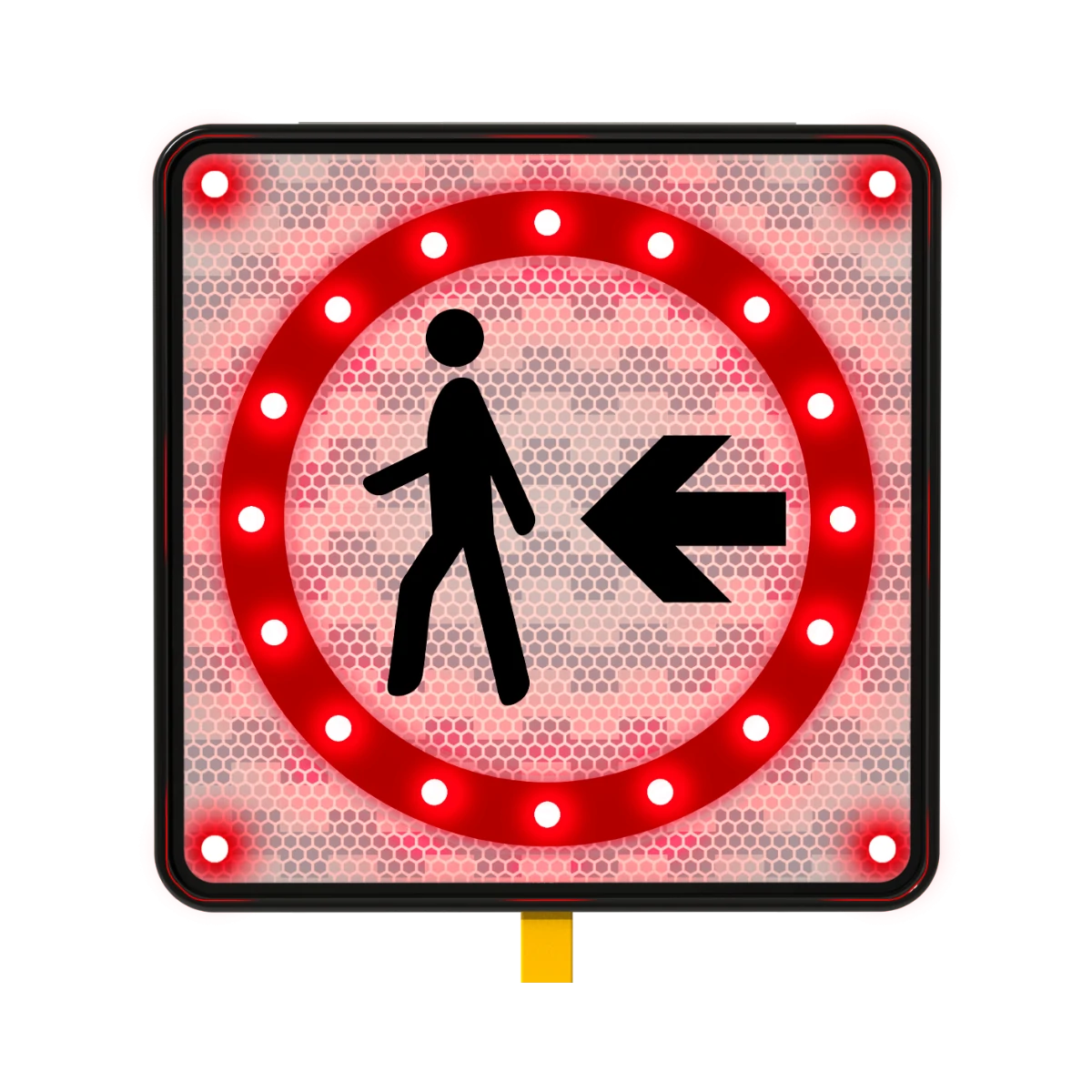 Señal de Paso Peatonal Solar 71x71 cm