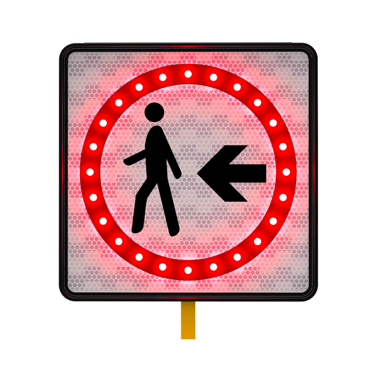 Señal de Paso Peatonal Solar 86x86 cm