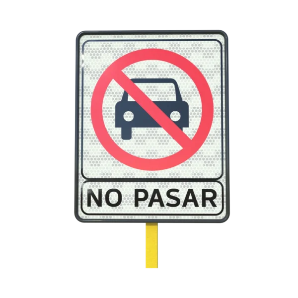 Señal de Prohibido el Paso a Vehículos