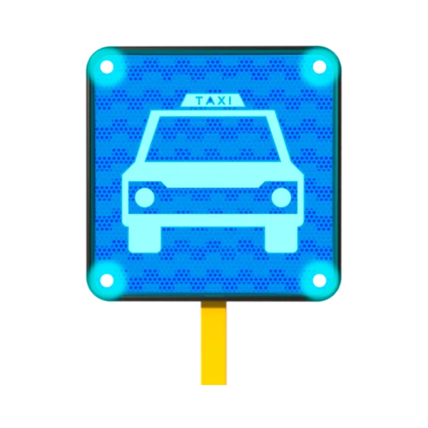 Señal de Taxi Solar 45x45 cm