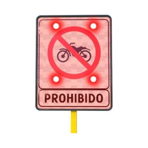 Señal Prohibido Motocicletas