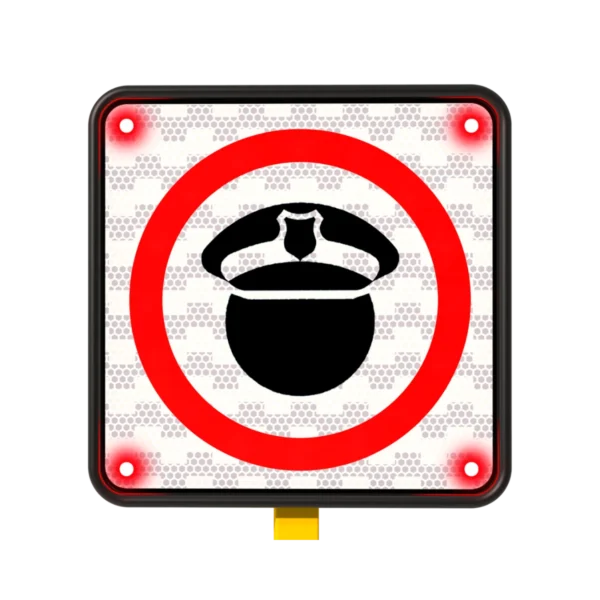 Señal Restrictiva SR-8 Inspección Solar 45x45 cm​