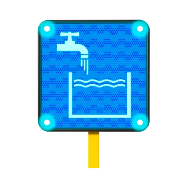 Señalamiento de Agua Purificada Solar 45x45 cm