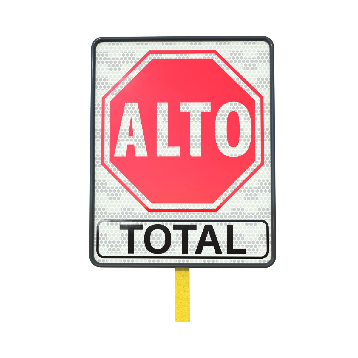 Señalamiento de Alto Total