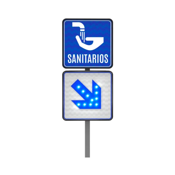 Señalamiento de Sanitarios Solar 61x61 cm