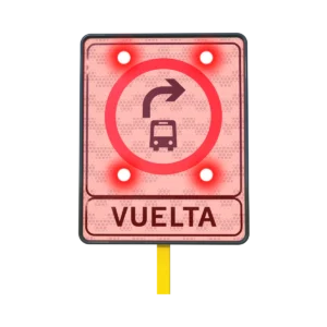 Señalamiento de Vuelta a la Derecha