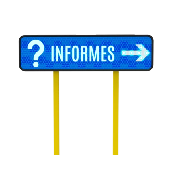 Señalamiento Informativo Vial Solar 122x30 cm