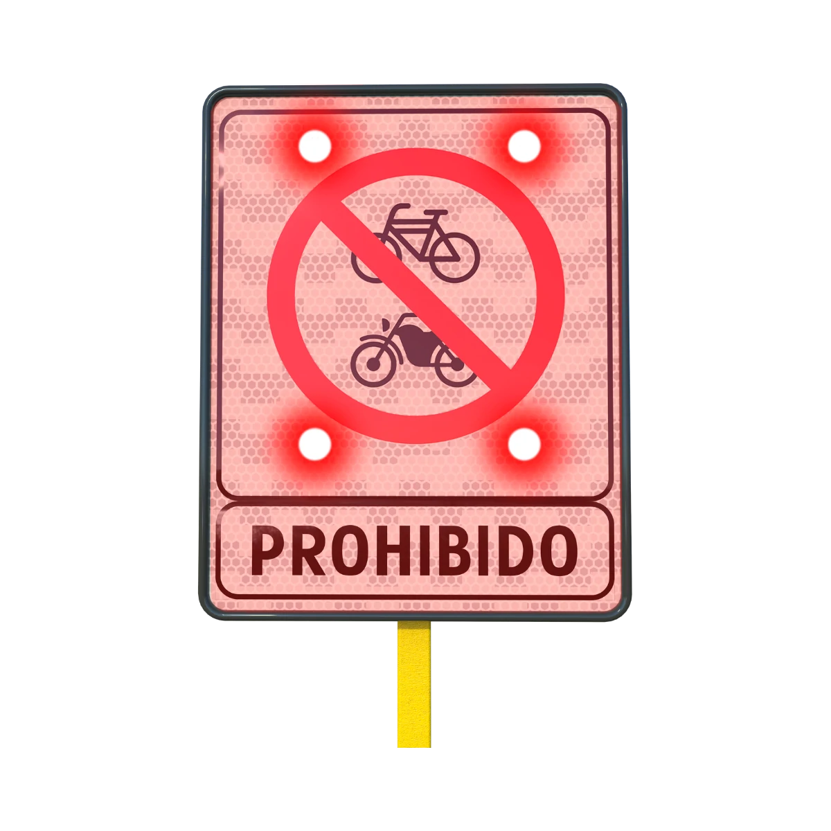 Señal prohibida la circulación de bicicletas y motocicletas
