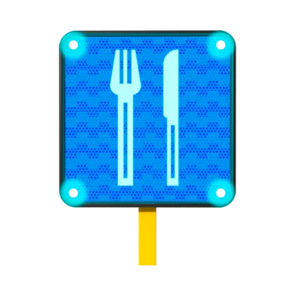 Señalamiento Restaurante Solar 45x45 cm