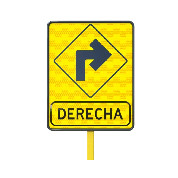 Señalamiento Vuelta a la Derecha