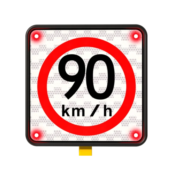 Velocidad Máxima 90 Km H Solar 45x45 cm