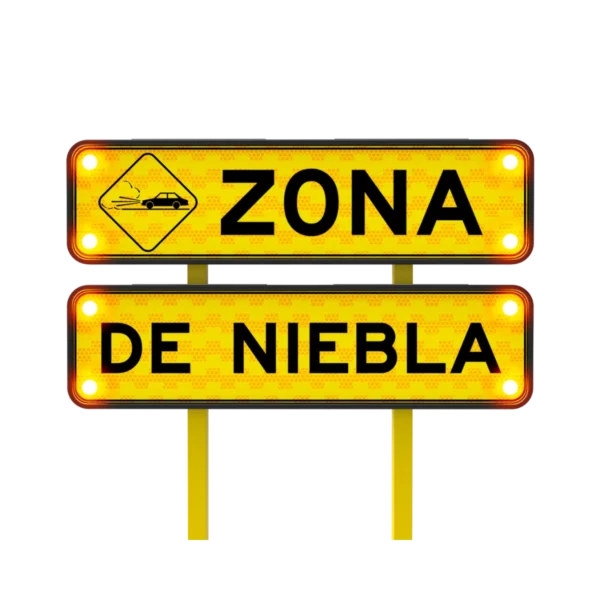 Zona de Niebla Señal Solar 122x30 cm