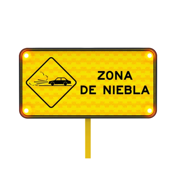 Zona de Niebla Señal Solar 122x61 cm