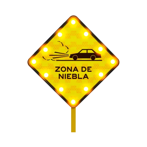 Zona de Niebla Señal Solar 71x71 cm