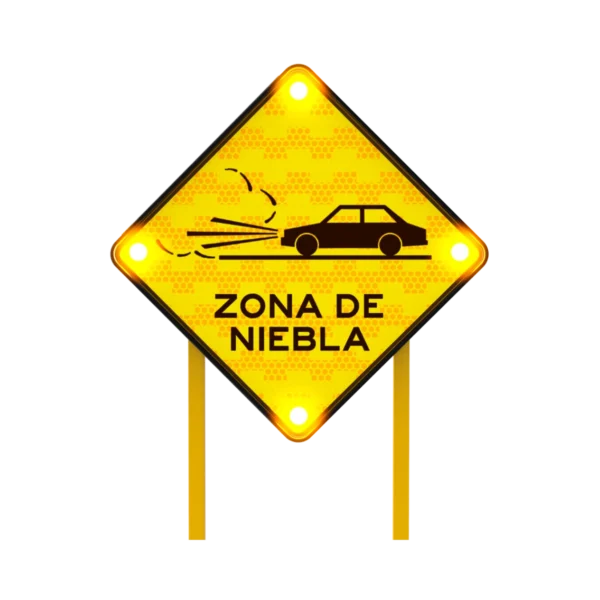 Zona de Niebla Señal Solar 86x86 cm