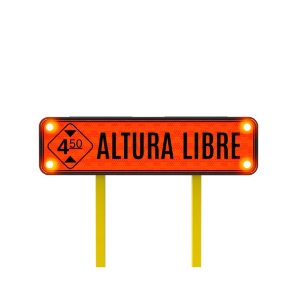 Altura Libre Señal de Tránsito Solar 122x30 cm