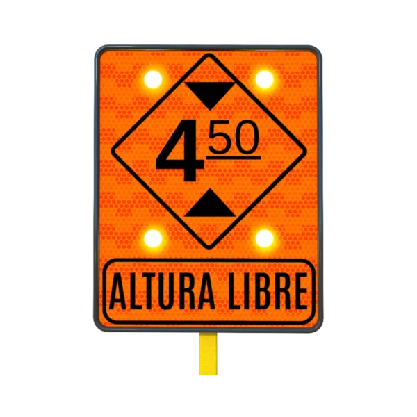 Altura Libre Señal de Tránsito Solar 61x67 cm
