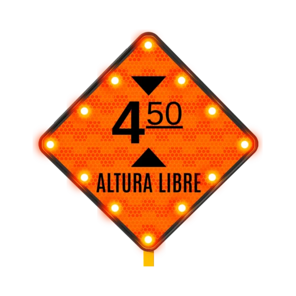 Altura Libre Señal de Tránsito Solar 71x71 cm