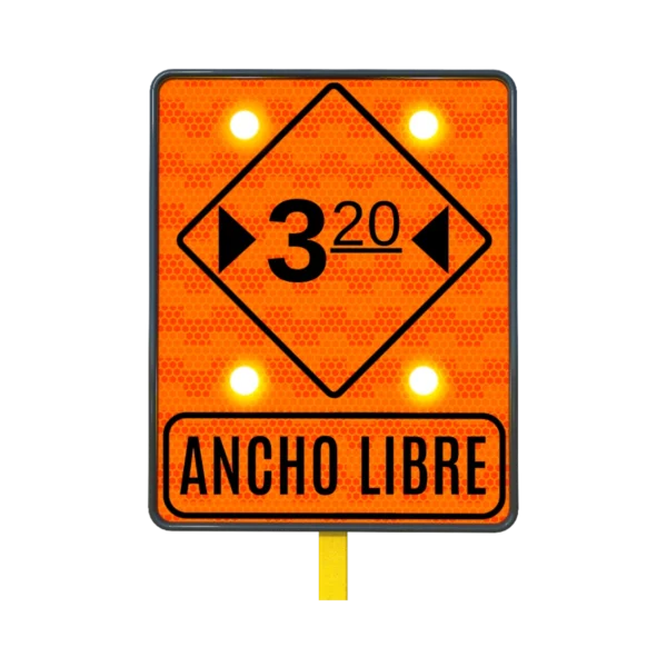 Ancho Libre Señal de Tránsito Solar 61x76 cm