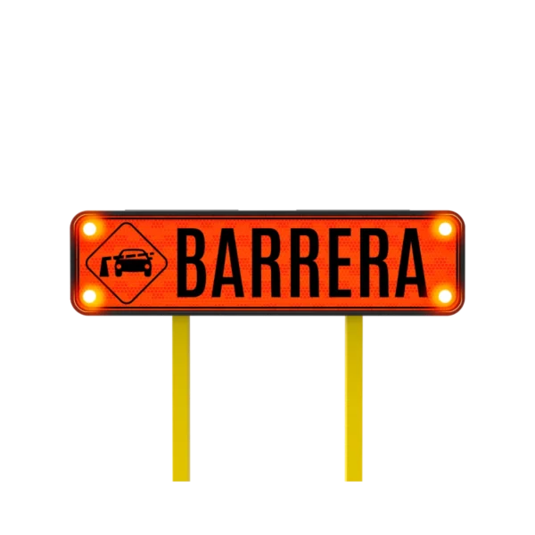 Barrera Señal de Tránsito Solar 122x30 cm