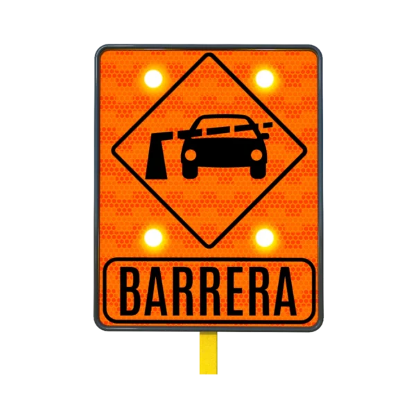 Barrera Señal de Tránsito Solar 61x76 cm