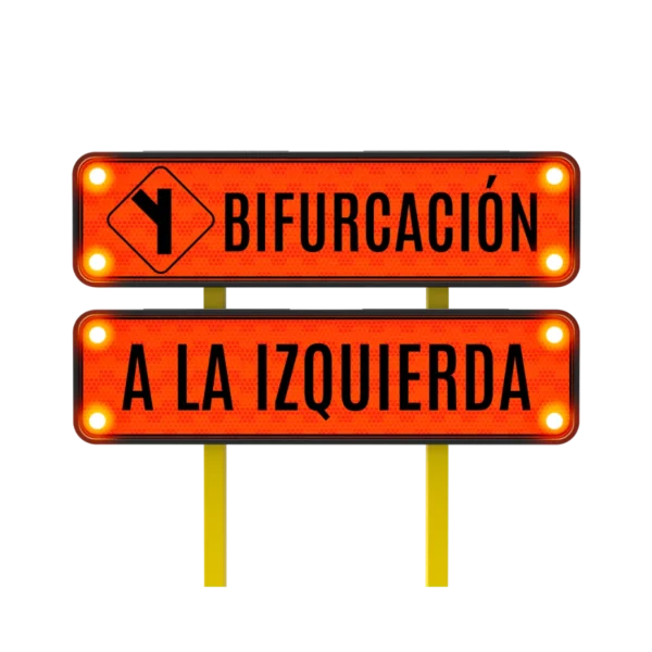 Bifurcación a la Izquierda Solar 122x30 cm