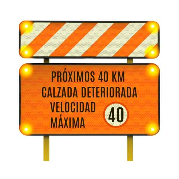 Calzada Señal Solar 122x30 y 122x61 cm