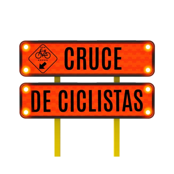 Cruce de Ciclistas Solar 122x30 cm
