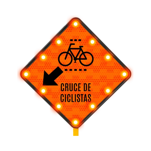 Cruce de Ciclistas Solar 71x71 cm