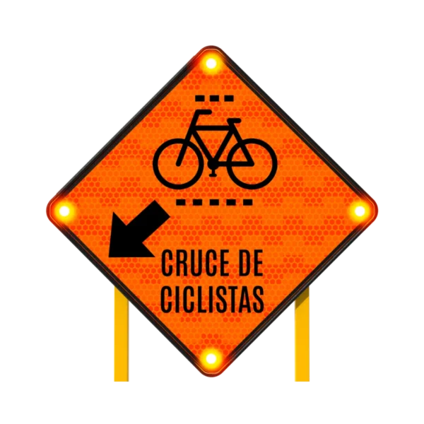 Cruce de Ciclistas Solar 86x86 cm