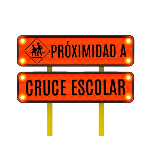Cruce Escolar Señal Solar 122x30 cm