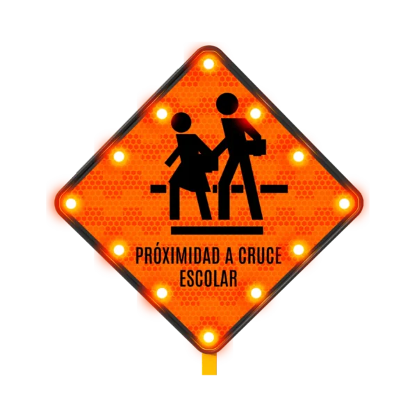 Cruce Escolar Señal Solar 71x71 cm