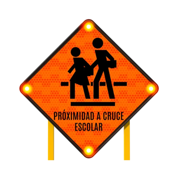 Cruce Escolar Señal Solar 86x86 cm
