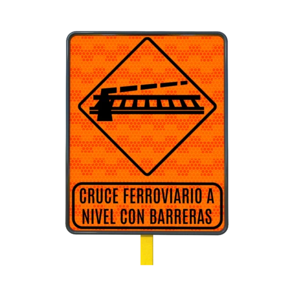 Cruce Ferroviario a Nivel con Barreras 61x76 cm