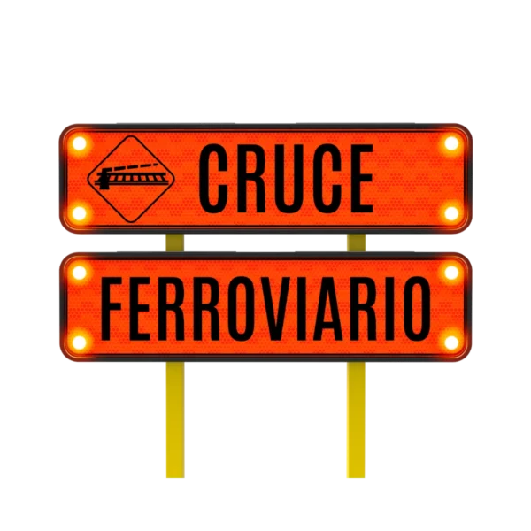 Cruce Ferroviario a Nivel con Barreras Solar 122x30 cm