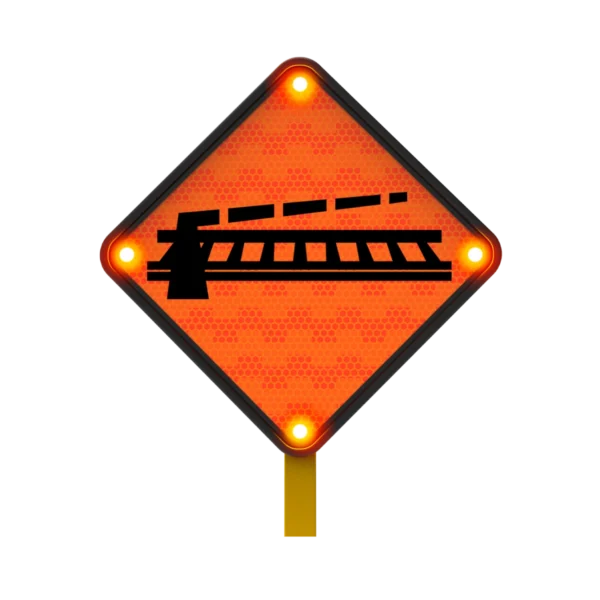 Cruce Ferroviario a Nivel con Barreras Solar 45x45 cm