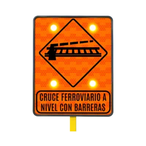 Cruce Ferroviario a Nivel con Barreras Solar 61x76 cm