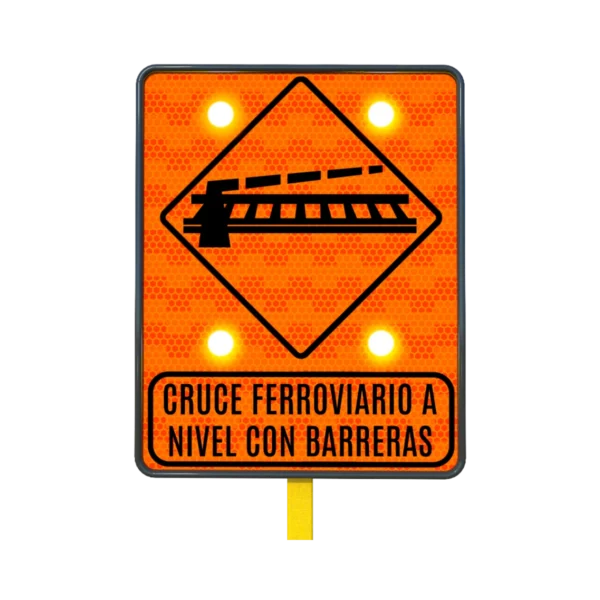 Cruce Ferroviario a Nivel con Barreras Solar 61x76 cm