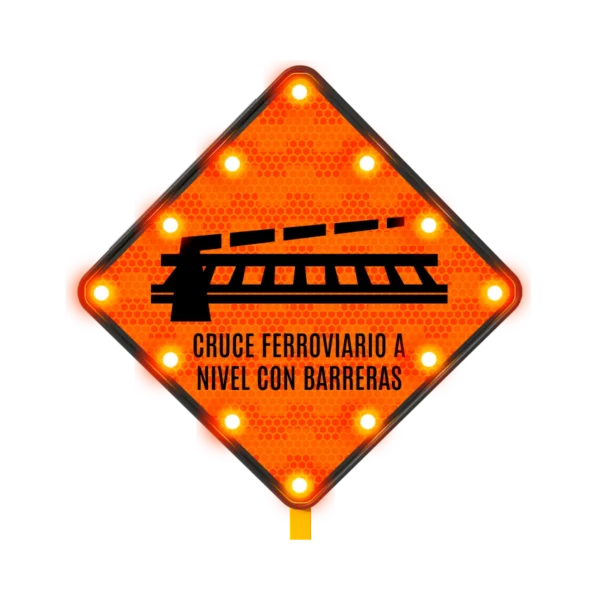 Cruce Ferroviario a Nivel con Barreras Solar 71x71 cm