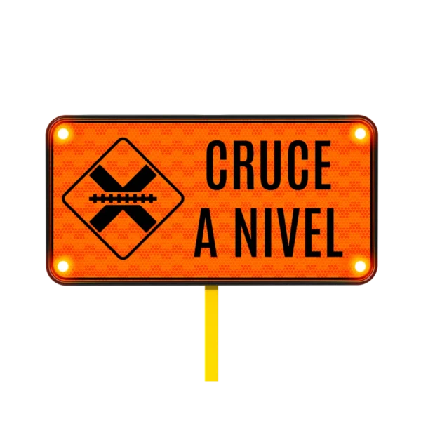 Cruce Ferroviario a Nivel Solar 122x61 cm