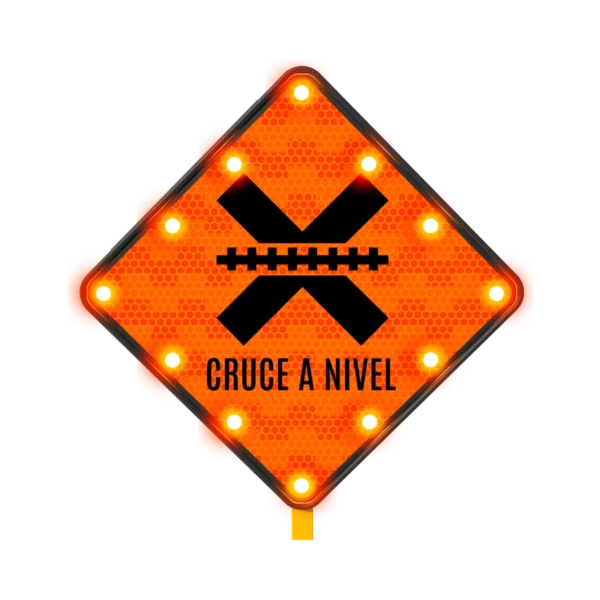 Cruce Ferroviario a Nivel Solar 71x71 cm
