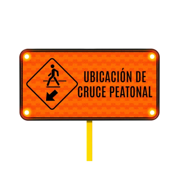 Cruce Peatonal Señal Solar 122x61 cm
