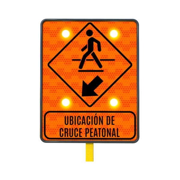 Cruce Peatonal Señal Solar 61x76 cm