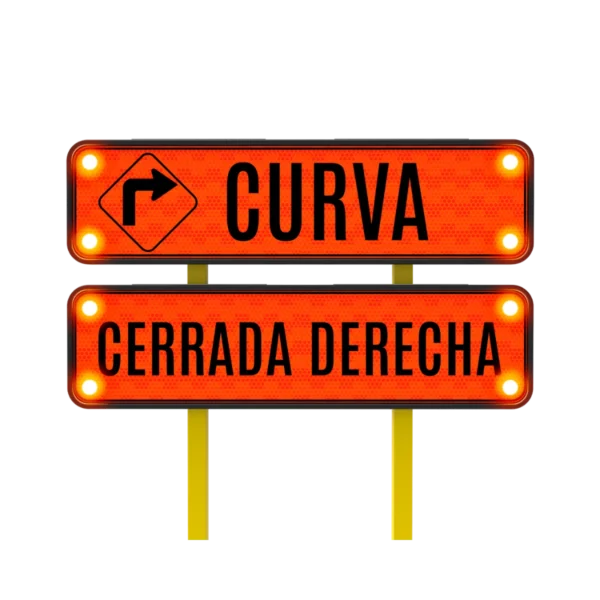 Curva Cerrada a la Derecha Solar 122x30 cm​