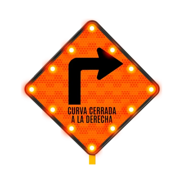 Curva Cerrada a la Derecha Solar 71x71 cm