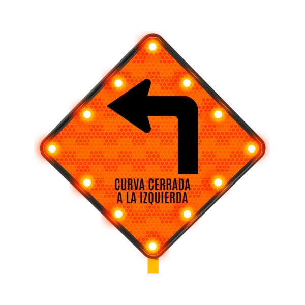 Curva Cerrada a la Izquierda Solar 71x71 cm
