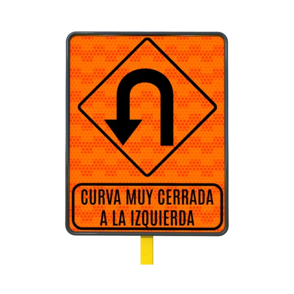Curva muy Cerrada a la Izquierda 61x76 cm